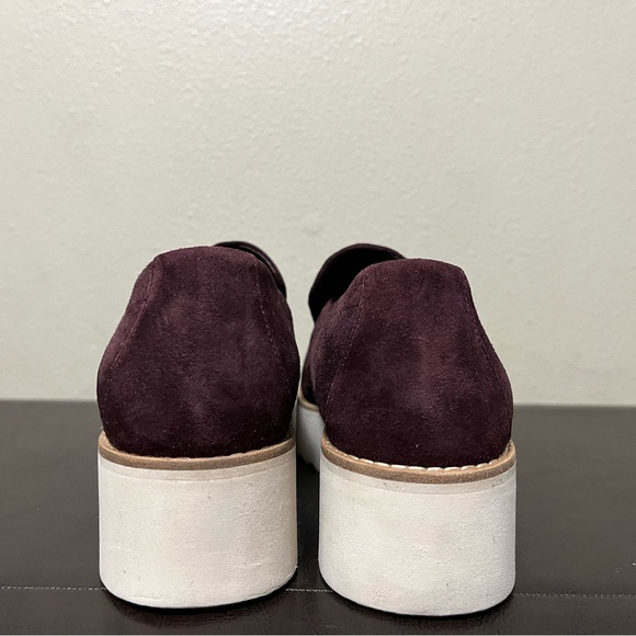 VINCE Women's Zeta Platform Loafers In Dahlia Wine Slip on Size 8.5 - Picture 6 of 9